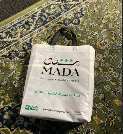 Mada Al Rawdah Premium Prayer Mat – Green | 8mm Thick